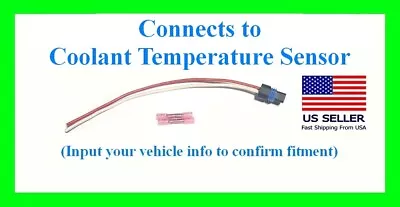 Fits Chevy GM Coolant Temperature Sensor Connector Harness Plug Pigtail Wiring • $19.99