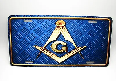 Masonic Freemason Metal Car License Plate Autotag. Mason Logo Car License Plate • $12.99