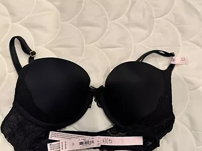 Victoria's Secret DREAM ANGELS Recycled Smooth With Lace Black New With Tags 32C • $15