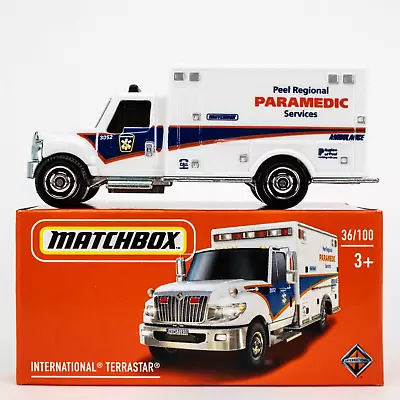 2022 Matchbox Power Grabs #36 International® Terrastar® Ambulance WHITE | FSB • $4.99