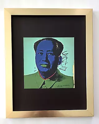Andy Warhol + Signed 1984 Mao Print Mounted & Framed + Buy It Now! • $149