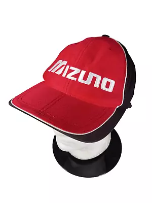 MIZUNO Golf Flexfit One Size Hat Baseball Cap Stretch Adult Red • $13.45