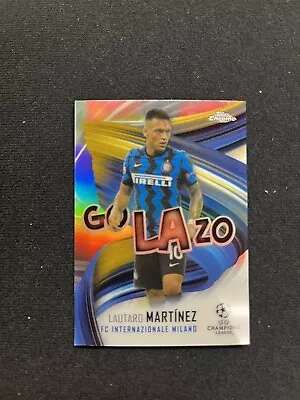 2020-21 Topps Chrome UEFA Champions #GOL-LMA Lautaro Martinez Golazo Refractor  • $0.99