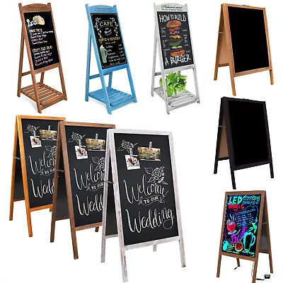 Wooden Frame A Board Pavement Sign Business Signs Heavy Duty Painting Chalkboard • £31.97