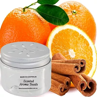 Cinnamon & Sweet Orange Scented Aroma Beads Room/Car Air Freshener Odour Rid • $23.95