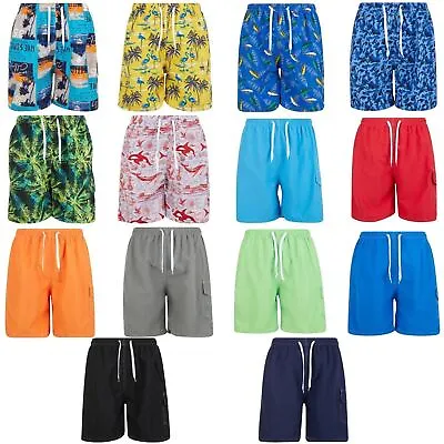 Mens Swim Trunks 3 Pockets Cargo Swimming Shorts Beach Suit Board Bathing Suit • $12.99