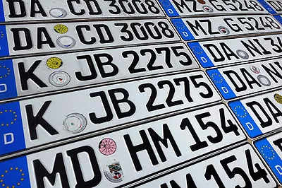 $24.95 • Buy ORIGINAL German License Plate Audi BMW Mercedes Benz Porsche VW Fiat Mini Volvo