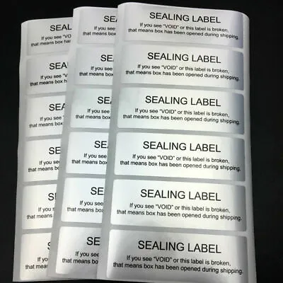 400PCS VOID IF REMOVED Labels Security Tamper Evident Seals Sticker Long Size • £12