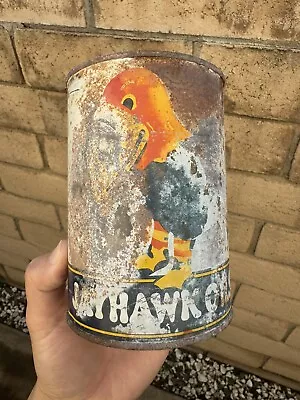 Jayhawk Motor Oil Can Rare Graphic Motor Oil Can The Kent Oil Co Salina KS RARE • $249.99