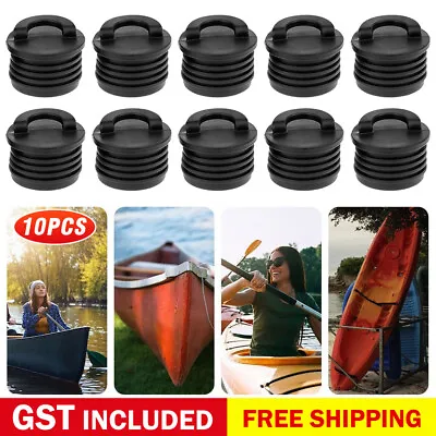 $16.64 • Buy 10xRubber Marine Scupper Plugs Drain Holes Stopper Bungs For Kayak Canoe Boat AU