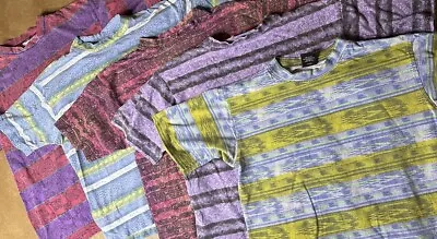 Vintage 90’s T-Shirt Lot Of 5 Surf Skate Streetwear AOP Striped Gotcha Maui Fade • $49