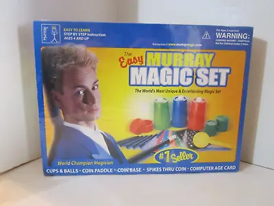 New Sealed Easy Murray Magic Set Unique Entertaining. Cups Balls Coin Paddle • £19.24