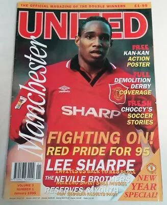 MAGAZINE - The Official Manchester United Magazine Vol 3 No. 1 January 1995 • £3