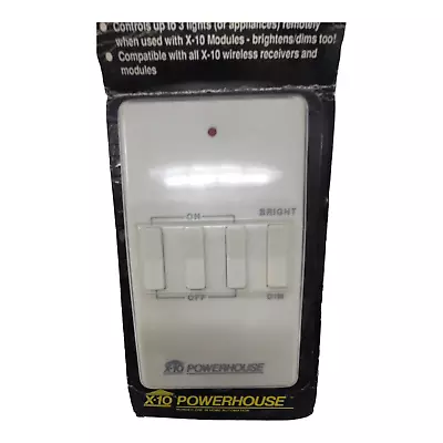 X10 RW724 3 Channel Dimmable RF Wall Switch NEW • $4.44