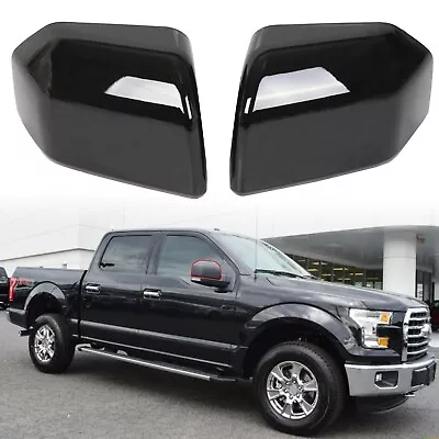 For 15-20 Ford F-150 Black Mirror Cover Replacement Cap Clip-On Left & Right • $28