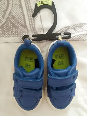 Brand New No Tags - F&F At Tesco Baby Boy / Toddler Trainers Size 3 • £5