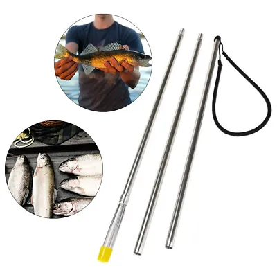 £29.80 • Buy 5Prong Fishing Spears Gaffs Telescopic Fishing Fork Harpoon Tool Silver
