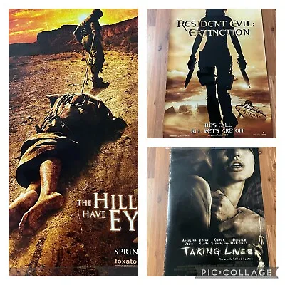 Lot Of Horror Movie Posters 27x40 Resident Evil Hills Have Eyes 2 Taking Lives • $25