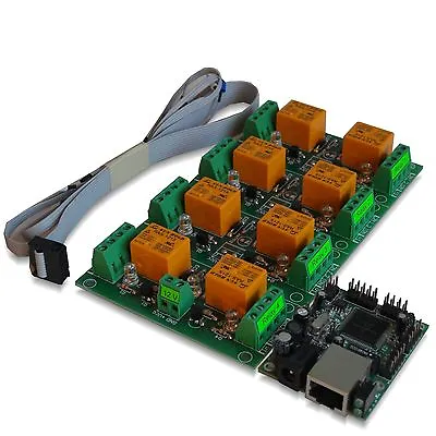 £93 • Buy Eight(8) Channel Relay Module Board For Remote Control - LAN, Ethernet, SNMP
