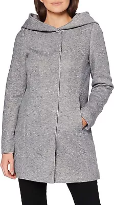 Vero Moda Women's Vmverodona Ls Jacket Noos Coat Grey XL UK • $32.86