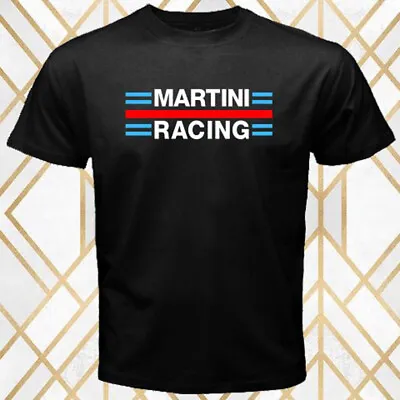 Martini Racing Famous Racing Company Logo Men's Black T-Shirt Size S - 5XL • $15.99