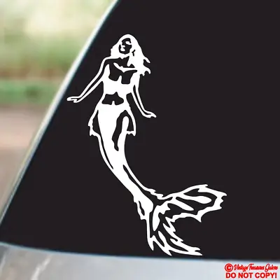 MERMAID Vinyl Decal Sticker Car Truck Boat Window Wall Bumper SEA OCEAN FOLKLORE • $2.99