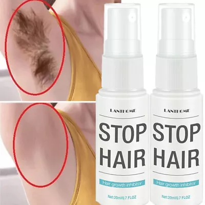 $12.28 • Buy 2-Pack Permanent Hair Removal Cream Painless Stop Hair Growth Inhibitor Remover