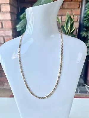 9ct Gold Fancy Link Curb Chain 19 Inches Fully Hallmarked • £245