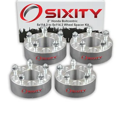 $119.96 • Buy 4pc 2  Wheel Spacers For Honda Accord Civic CRV Adapters Lugs Studs 5x114.3 Qf