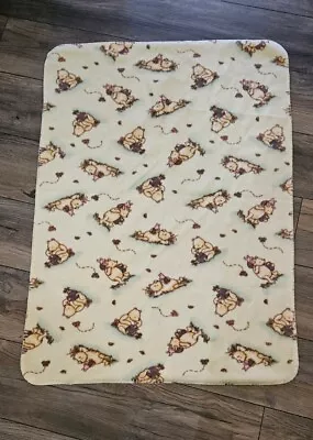 Vintage- Winnie The Pooh- Classic Pooh- Piglet And Honey Pot Baby Fleece Blanket • $20