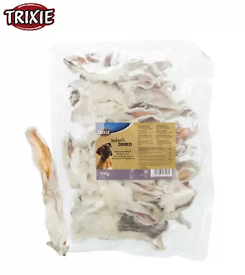 Trixie Natural Furry Hairy Rabbit Ears 100% Natural Dog Treats 500g • £14.99