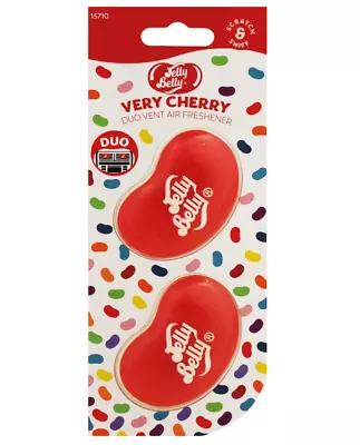 Jelly Belly Very Cherry Mini Vent 3D Gel Duo Pack Air Freshener Car Fragrance • £4.85