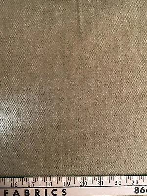 Tan / Beige / Goldish Velvet Upholstery Fabric By The Yard (R702-RK17) • $26.95