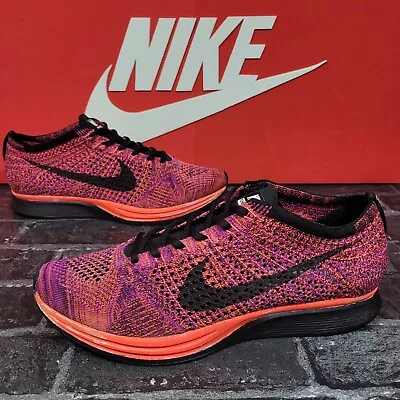 £19.99 • Buy Mens Nike Flyknit Racer Size 8.5 Trainers Acai Berry 526628-008