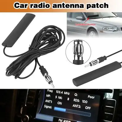 Car AM/FM Radio Hidden Antenna Patch Car Signal Booster Amplifier Aerial UK • £5.95