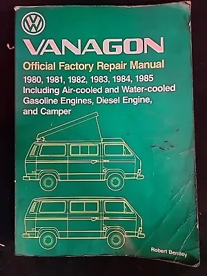 1980-1985 VW Vanagon Service Repair Manual Bentley Vv85 • $57