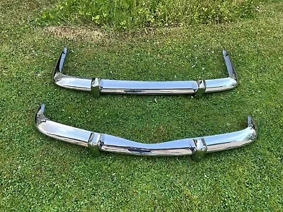 VW Karmann Ghia EU Style Bumpers 1955-1966 1967-1969 • $1168.97