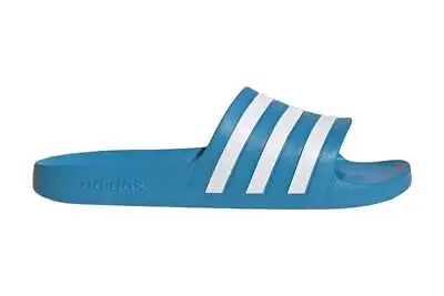 $39.99 • Buy Adidas Unisex Adilette Aqua Slides (Blue/White/Blue, Size 12 US), Shoes &