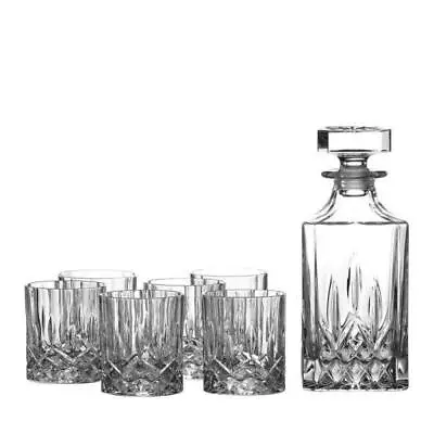 Royal Doulton Seasons Crystalline Whiskey Decanter Set | Decanter + 6 Tumblers • $229