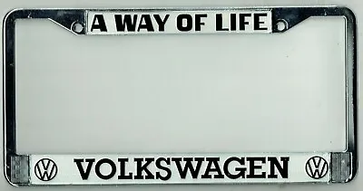  A Way Of Life  Volkswagen Vintage VW LIFESTYLE Bus Dealer License Plate Frame • $78