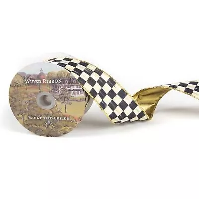 NEW MacKenzie - Childs Courtly Check 2” Ribbon - SOLD BY THE YARD • $5.96