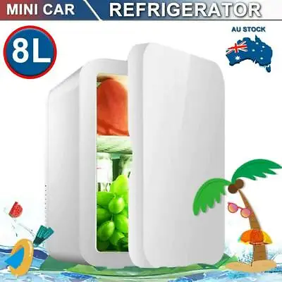 $61.99 • Buy 8L Mini Portable Fridge Bar Freezer Small Drinks Beer Cooler Warmer Top Home Car