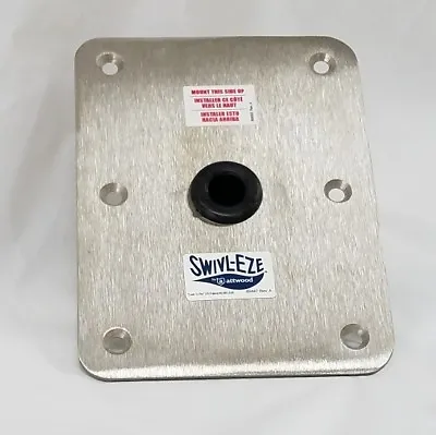 Attwood Swivl-eze 6x8 Stainless Steel Base 66839 3/4  Pin  Swivel-eze • $31.99