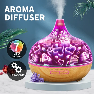 $38.99 • Buy Aromatherapy Diffuser 3D Aroma Essential Oils Ultrasonic Air Humidifier Purifier