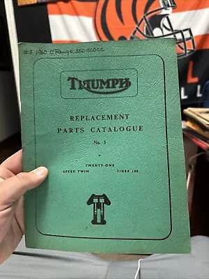 Triumph Replacement Parts Catalogue No. 3 Twenty-One Speed Twin Tiger 100 • $14.99