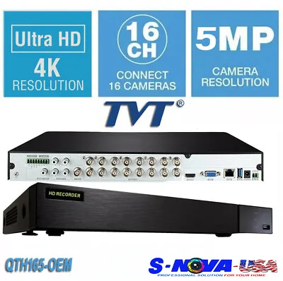 Tvt  Qth165 Oem 16ch 5mp (ed8216tepr ) 4k-uhd (no Hdd Installed ) • $319.95