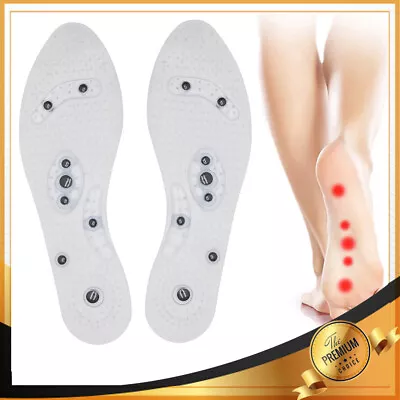 £8.39 • Buy Magnetic Therapy PVC Replacement Shoe Insoles Bio Inserts Neuropathy Foot Pain