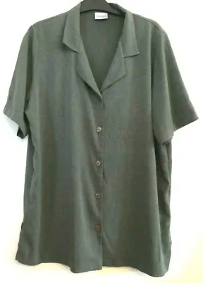 956.  Mackays - Size 18 - Ladies Green Short Sleeve Blouse / Shirt / Top • £3.99