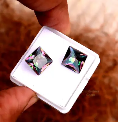 $29.68 • Buy Bi Color Square Shape Certified New Alexandrite Loose Gemstone 6 Ct Pair