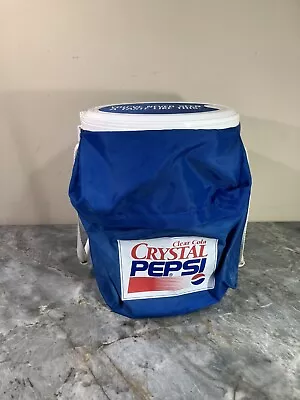 Collectible Vintage Pepsi Crystal Clear Promotional Cooler With Straps • $134.87